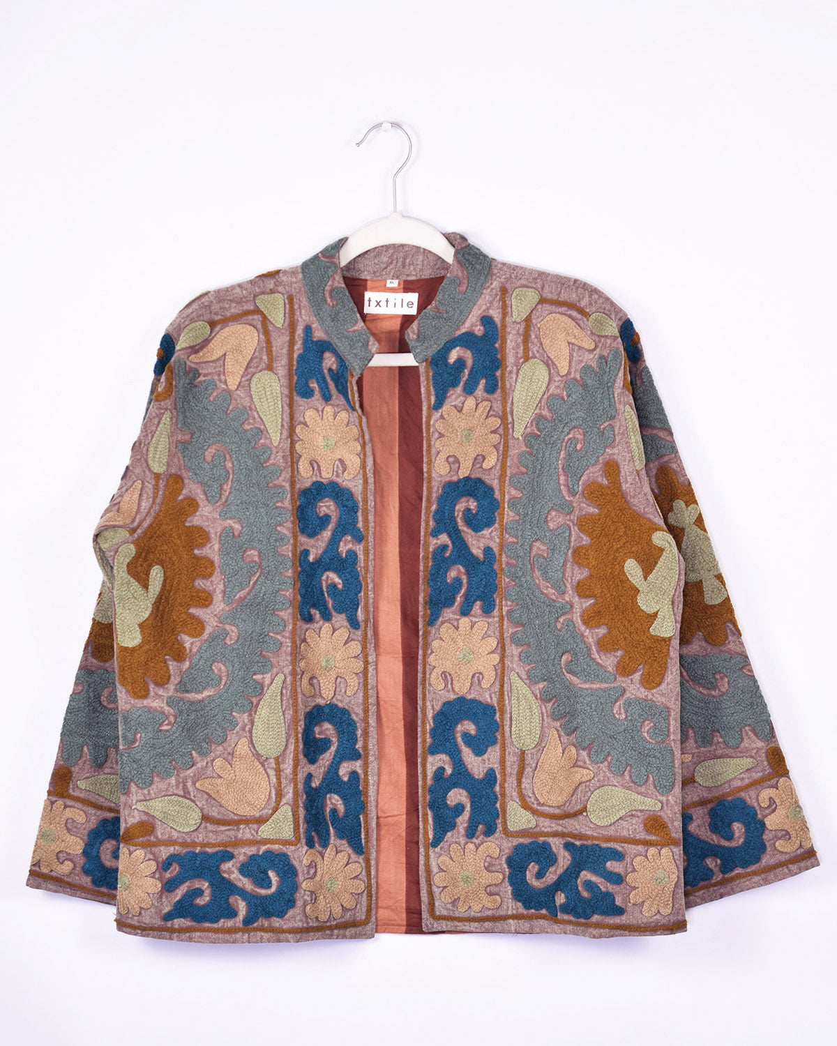 Suzani Embroidered Canvas Jacket/Cardigan - 05 image 0