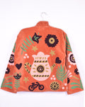 Mellow Mushroom Embroidered Velvet Jacket - 02 image 0