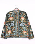 Boho Blooms Embroidered Velvet Jacket - 02 image 0