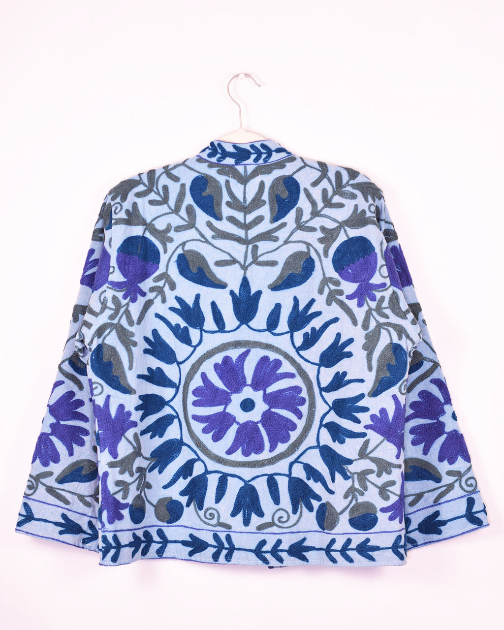 Suzani Embroidered Canvas Cardigan Jacket - 01 image 1