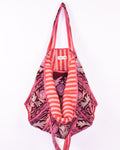 Velvet Suzani Embroidered Oversized Tote Bag - 03 image 0