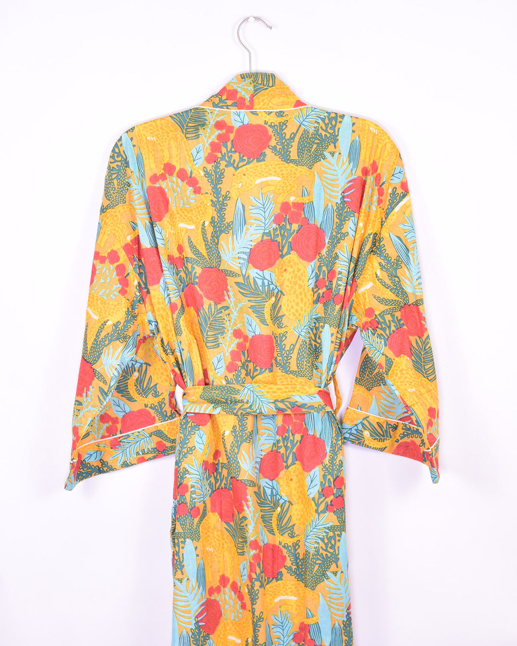 Lightweight Cotton Robe / Kimono - Morning Jungle image 6