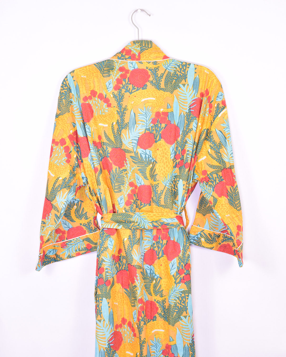 Lightweight Cotton Robe / Kimono - Morning Jungle image 6