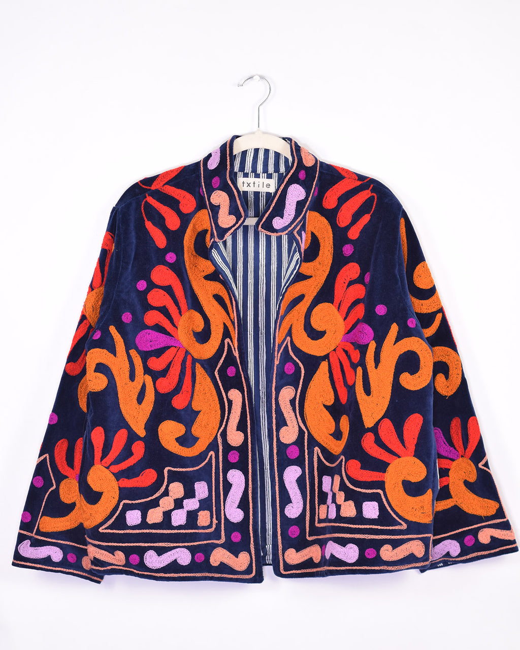 Embroidered Suzani Velvet Jacket - 05 image 0