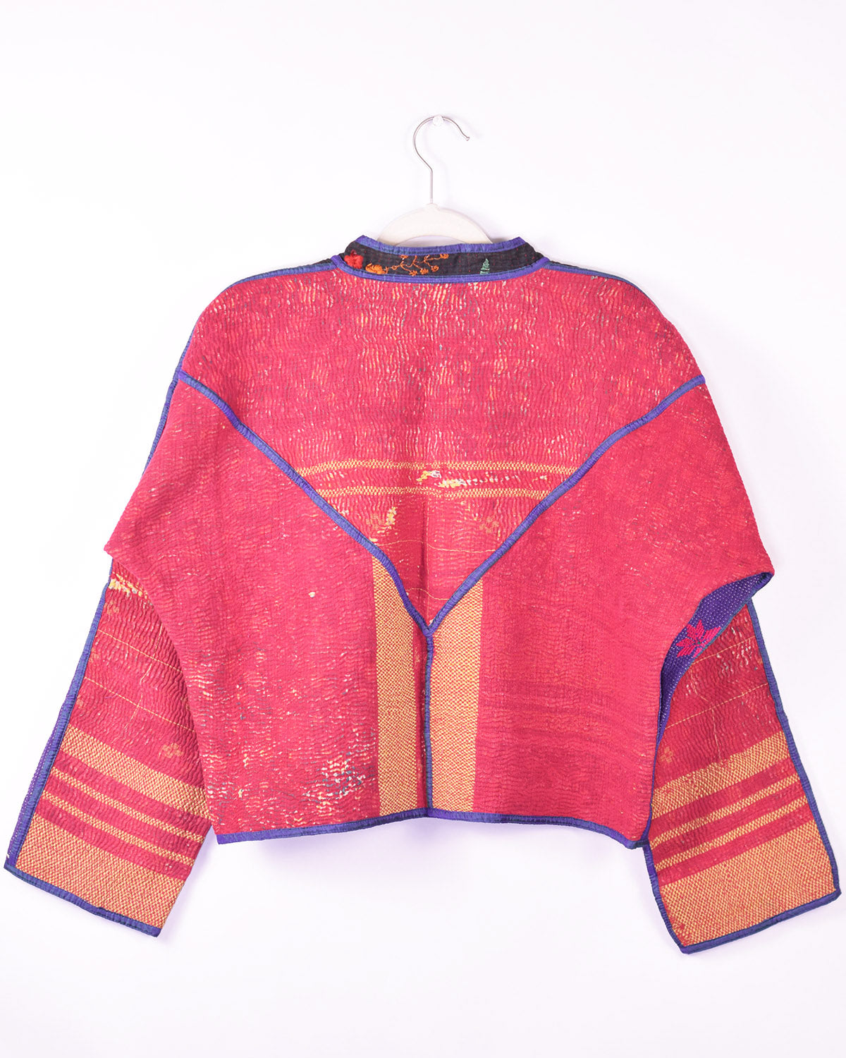 Sofie Quilted Reversible Patchwork Kantha Jacket - 01 image 1