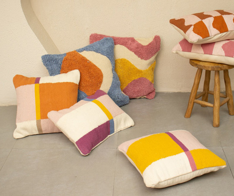 Geo Square Accent Pillow image 3