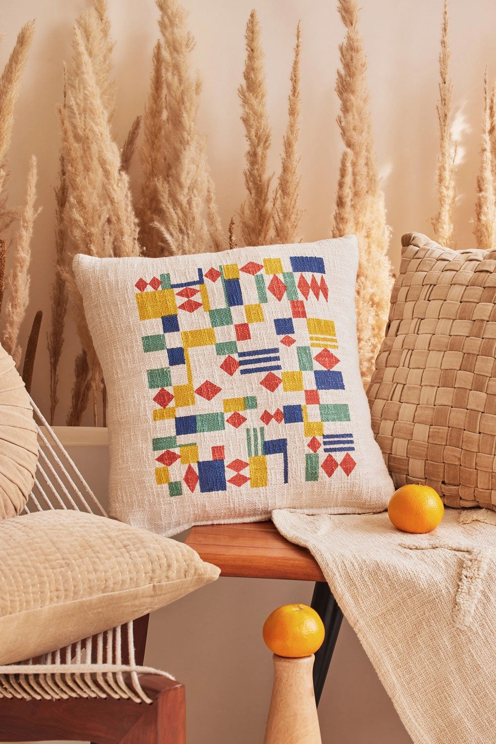 Aakar Tiles Accent Pillow image 0