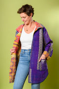 Frankie Long Quilted Reversible Patchwork Kantha Jacket - 07 image 0