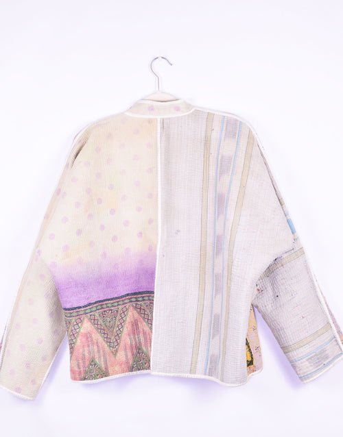 Charlie Quilted Reversible Patchwork Kantha Jacket - 01 image 1