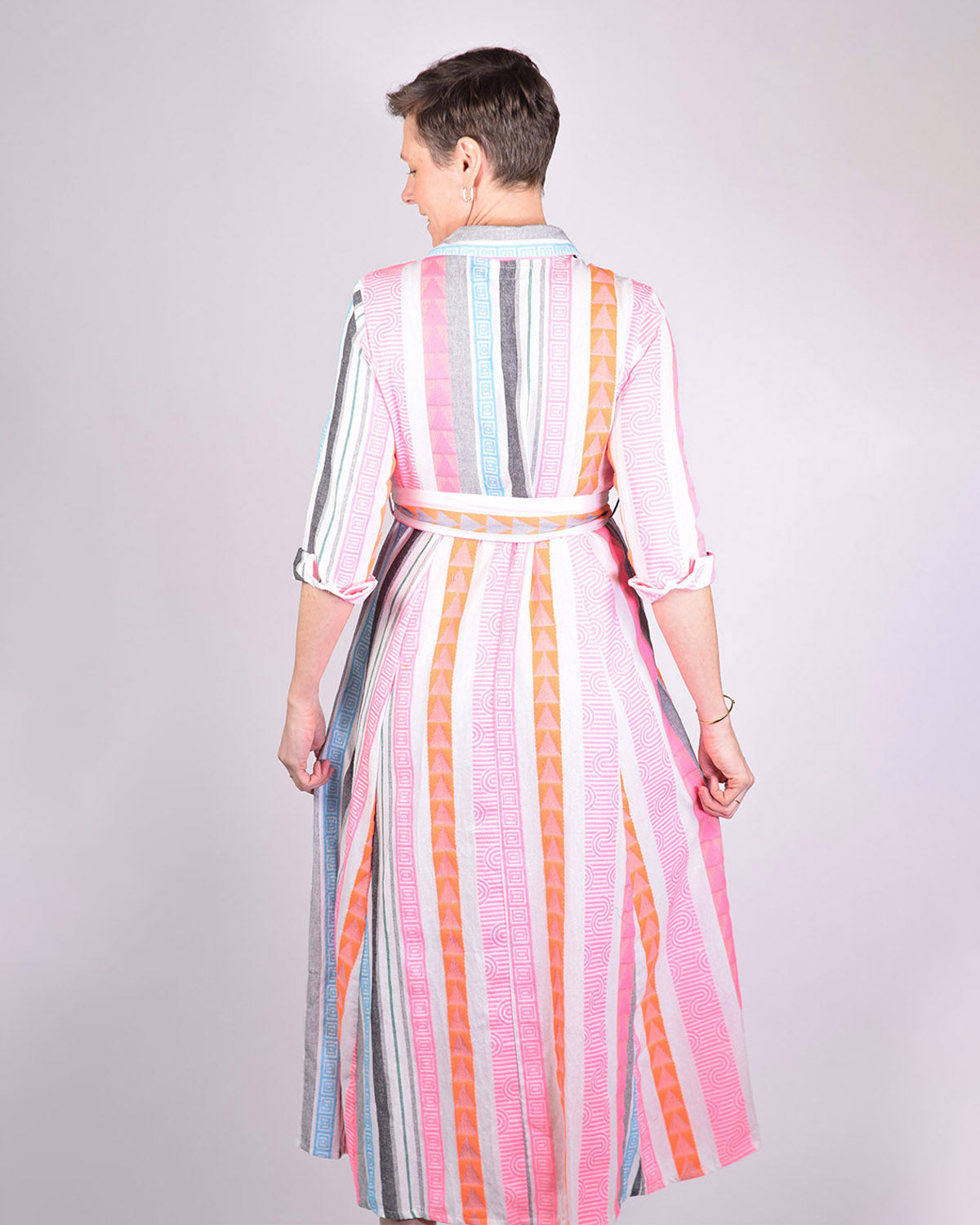 Rowan Shirt Dress - Long Sleeve - Blue Wave image 0