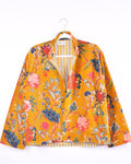 Velvet Printed Jacket - Gold Garden image 0