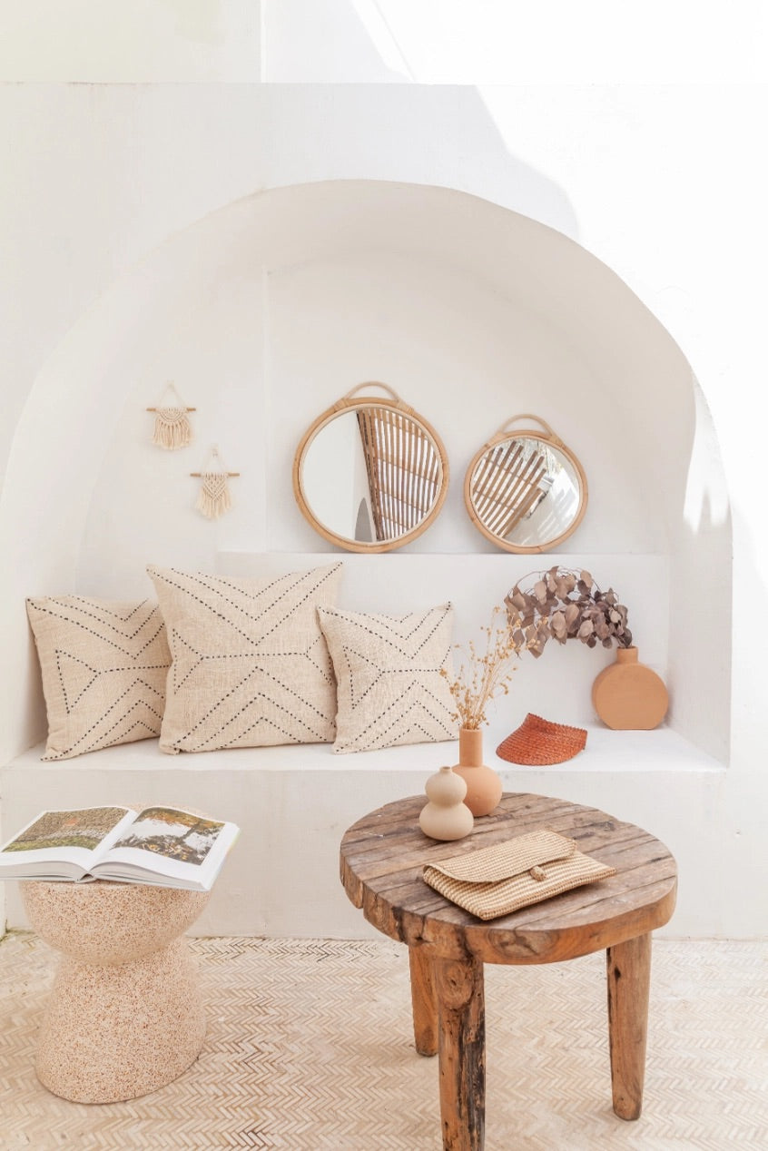 Kaia Hand-Stitched Organic Cotton Pillows image 3