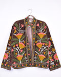 Boho Blooms Embroidered Velvet Jacket - 03 image 0