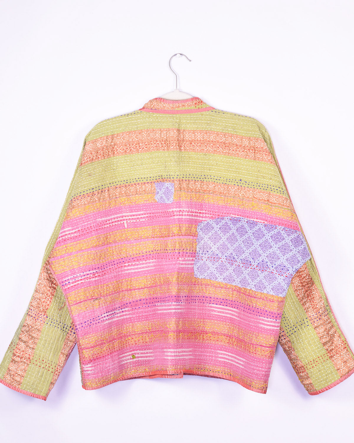 Charlie Quilted Reversible Patchwork Kantha Jacket - 16 image 3