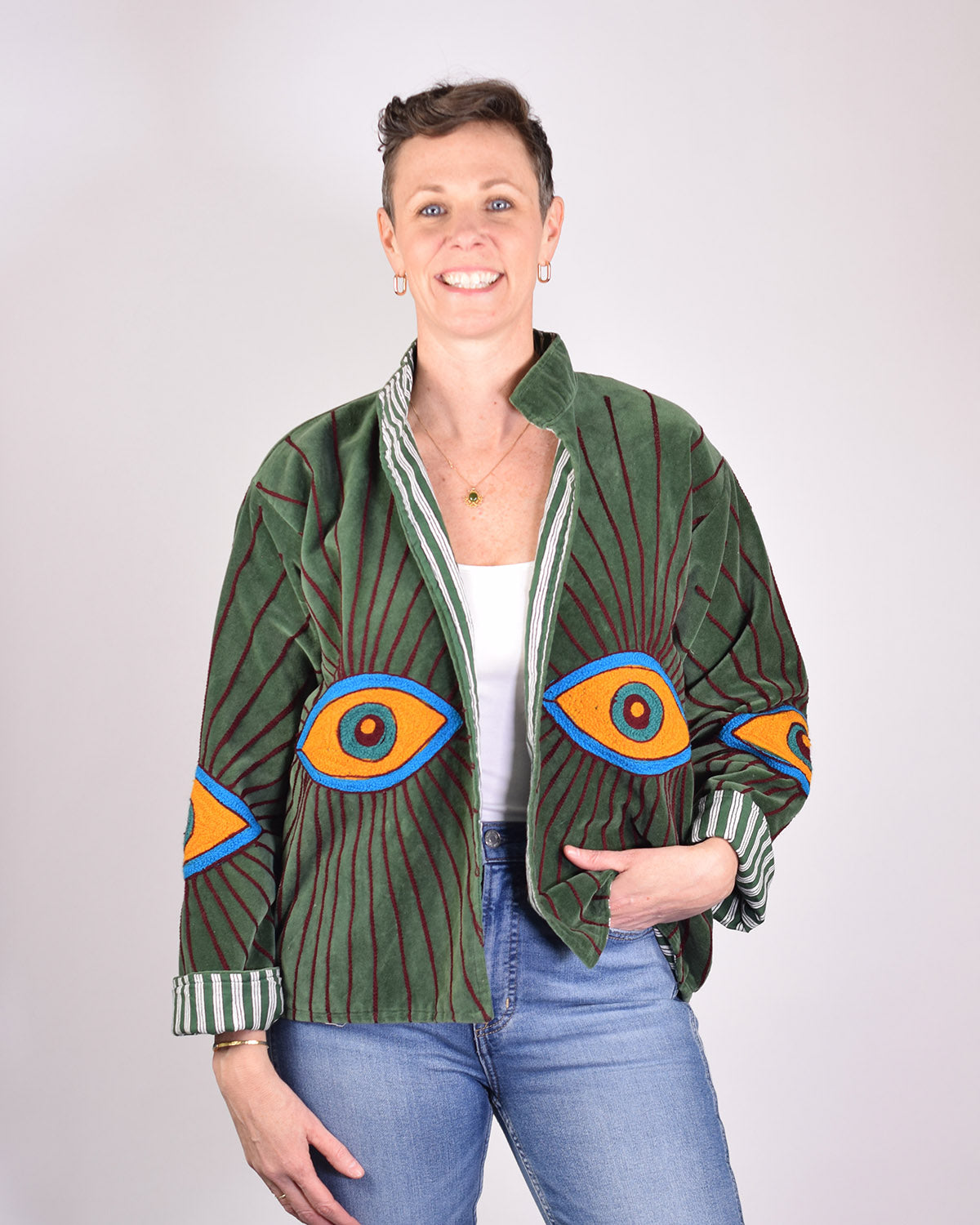 Velvet Evil Eye Jacket - 05 image 0