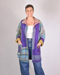 Frankie Long Quilted Reversible Patchwork Kantha Jacket - 02 image 0