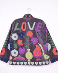 Velvet "Love" Embroidered Jacket - 01 image 0