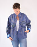 Lightweight Evil Eye Canvas Embroidered Jacket - 10