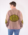 Lightweight Evil Eye Canvas Embroidered Jacket - 13