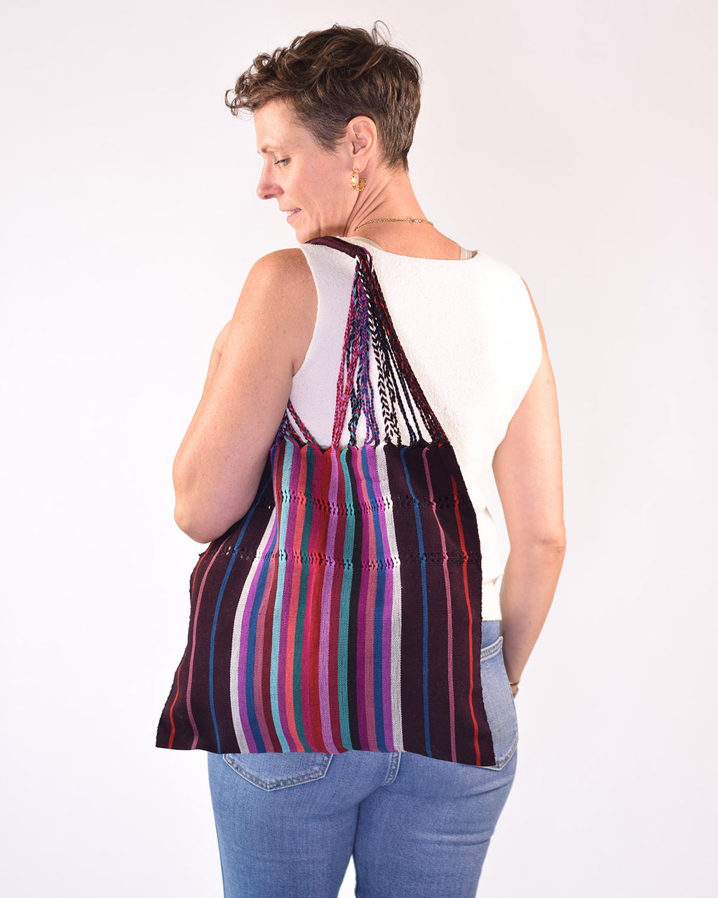 Txtile Colorful Handwoven Chiapas Hammock Bag - 03