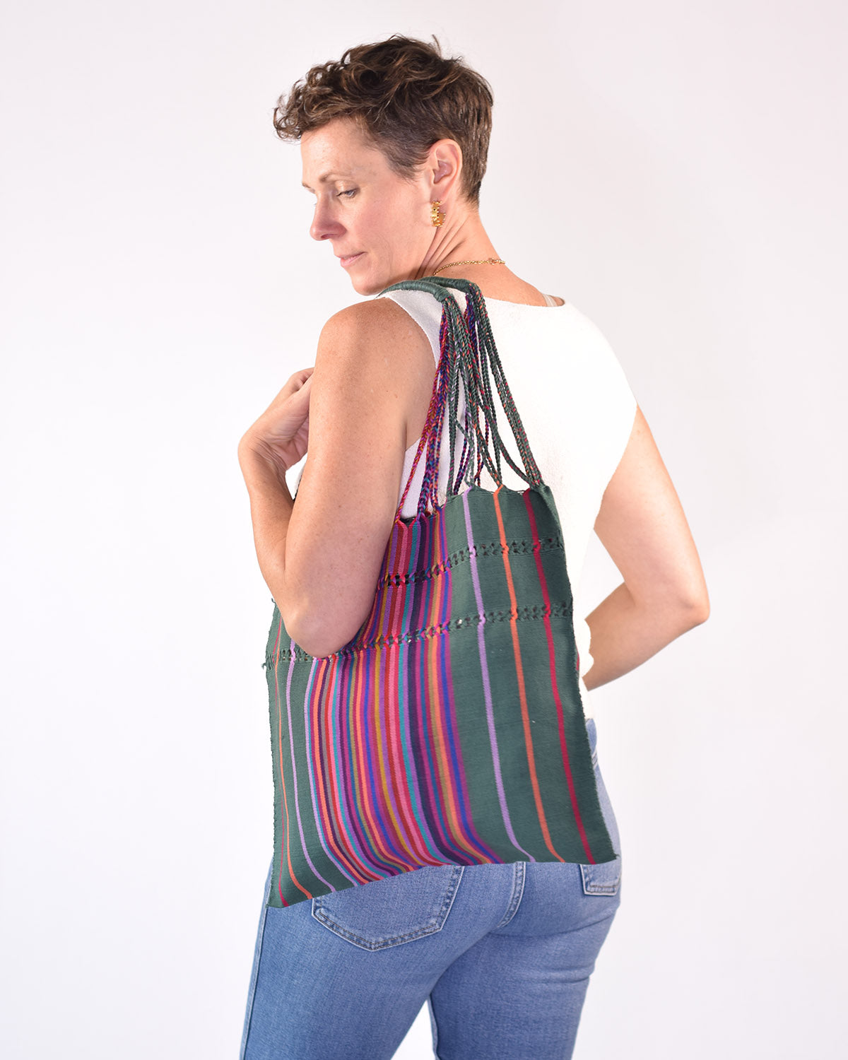 Txtile Colorful Handwoven Chiapas Hammock Bag - 02