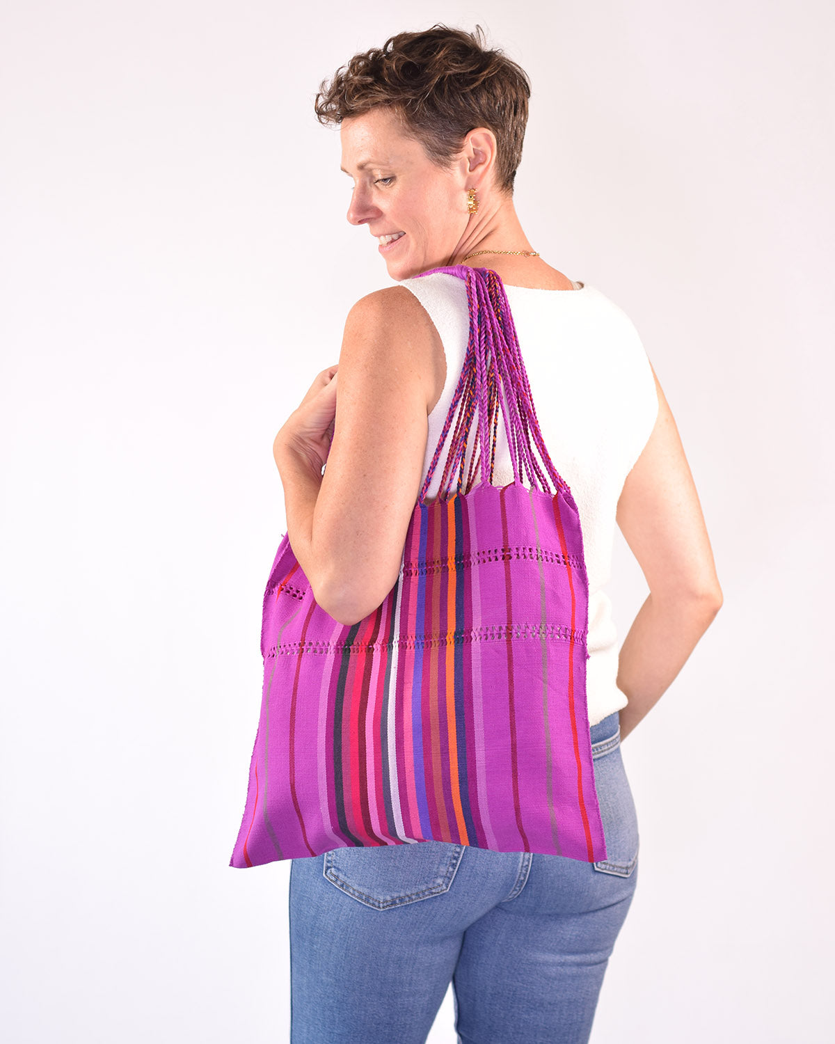 Txtile Colorful Handwoven Chiapas Hammock Bag - 04