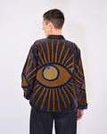 "Evil Eye" Suzani Embroidered Velvet Jacket/Cardigan - 09