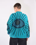 "Evil Eye" Suzani Embroidered Velvet Jacket/Cardigan - 02