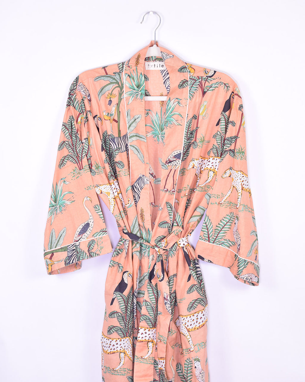 Lightweight Cotton Robe / Kimono - Sunrise Safari image 10
