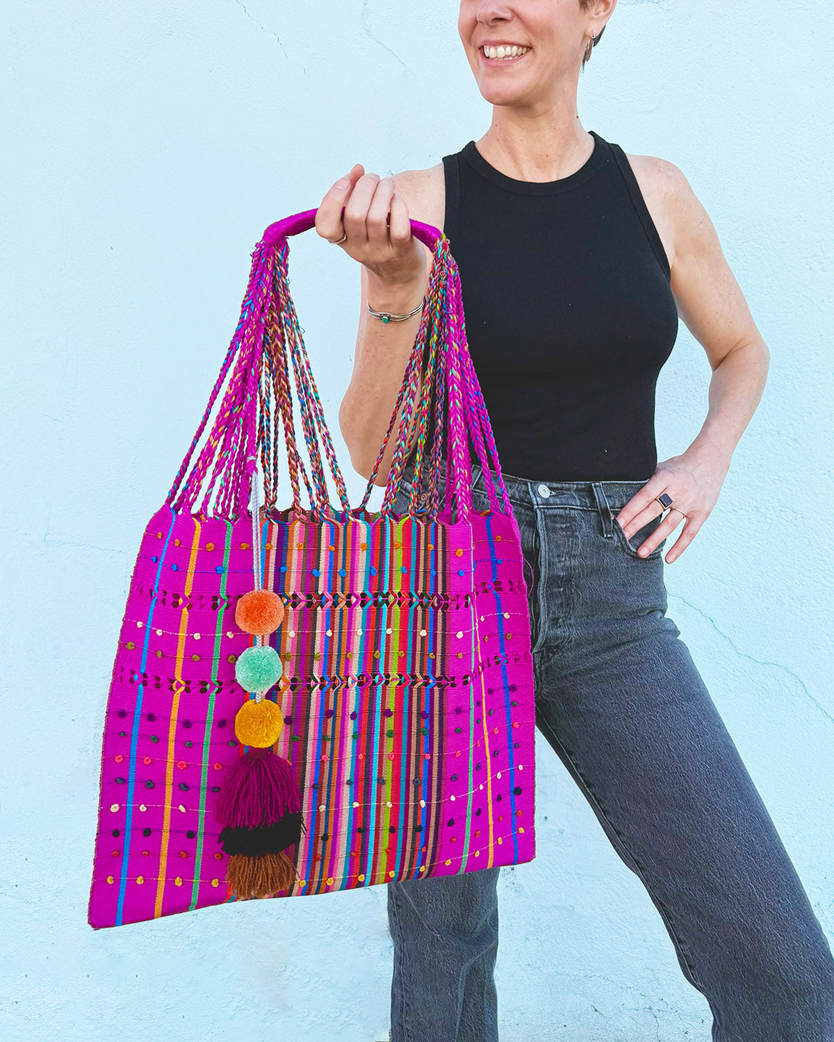 Txtile Colorful Handwoven Chiapas Hammock Bag - 04 image 0