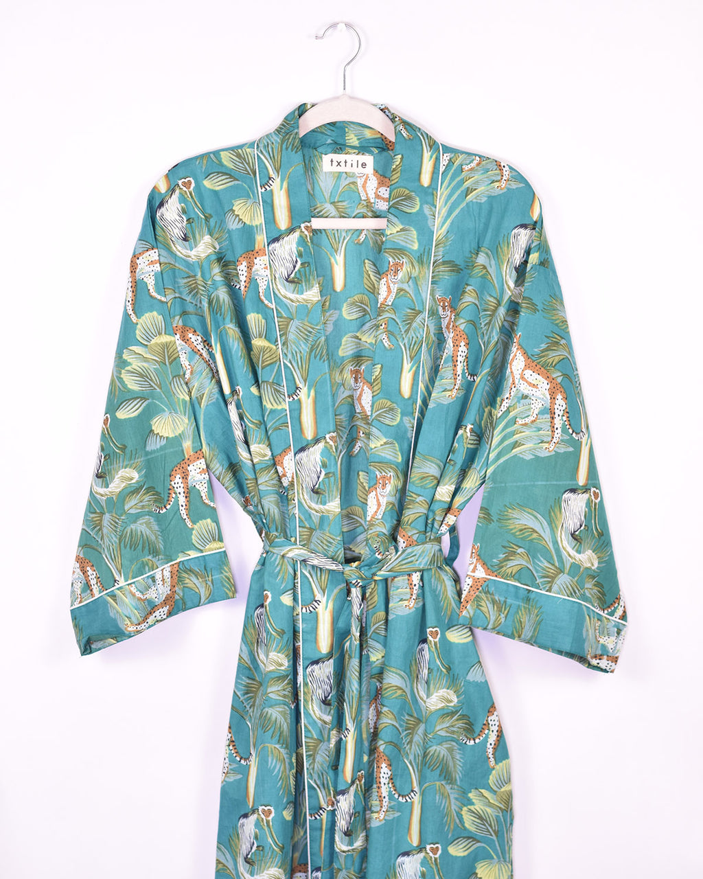 Lightweight Cotton Robe / Kimono - Monkey Forest image 3