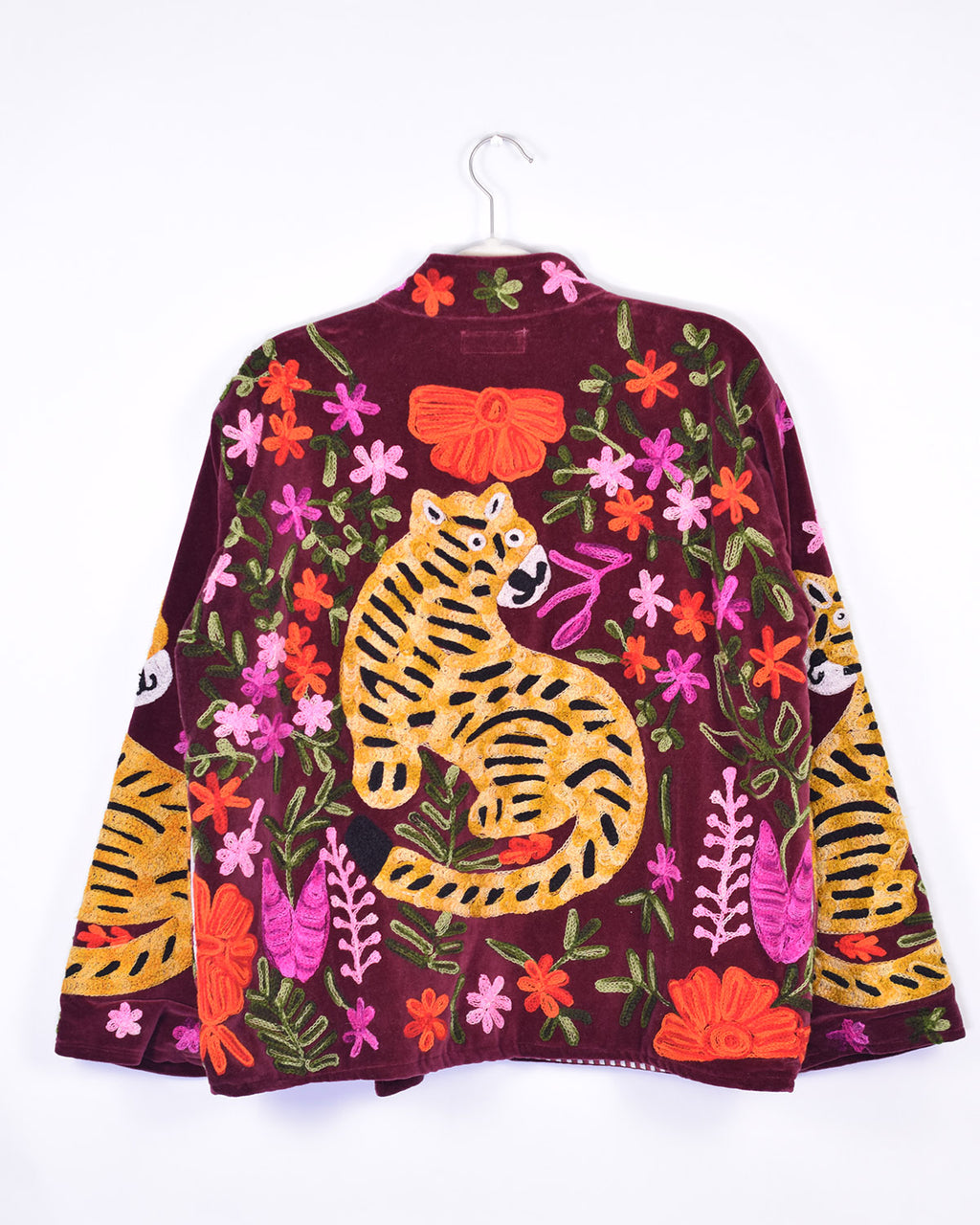 Tiger Tribe Embroidered Velvet Jacket - 06 image 0