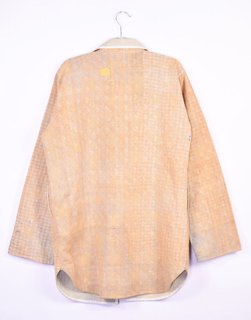 Frankie Long Quilted Reversible Patchwork Kantha Jacket - 04 image 3