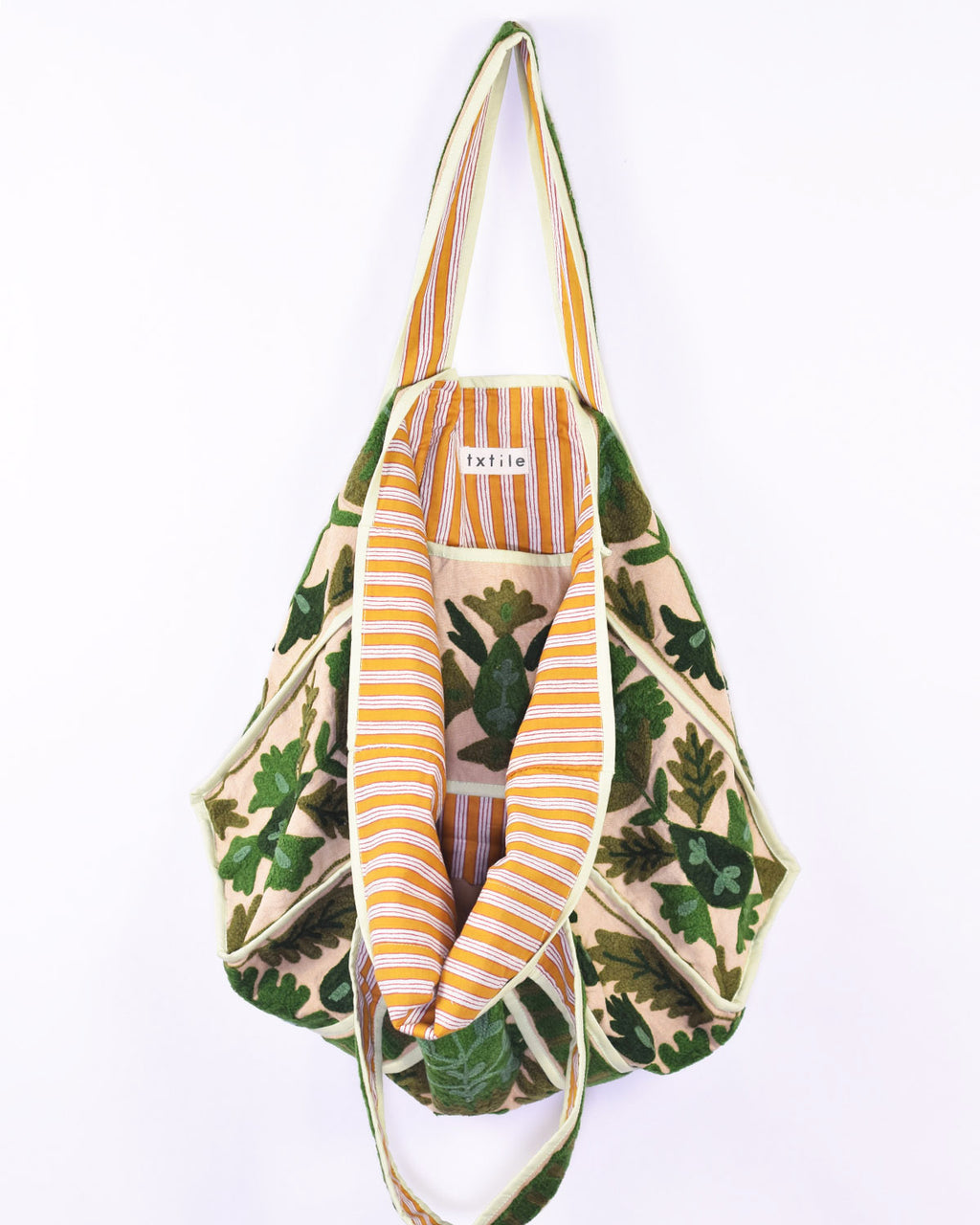 Canvas Suzani Embroidered Oversized Tote Bag - 16 image 0