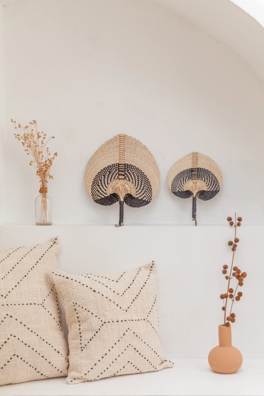 Kaia Hand-Stitched Organic Cotton Pillows image 1