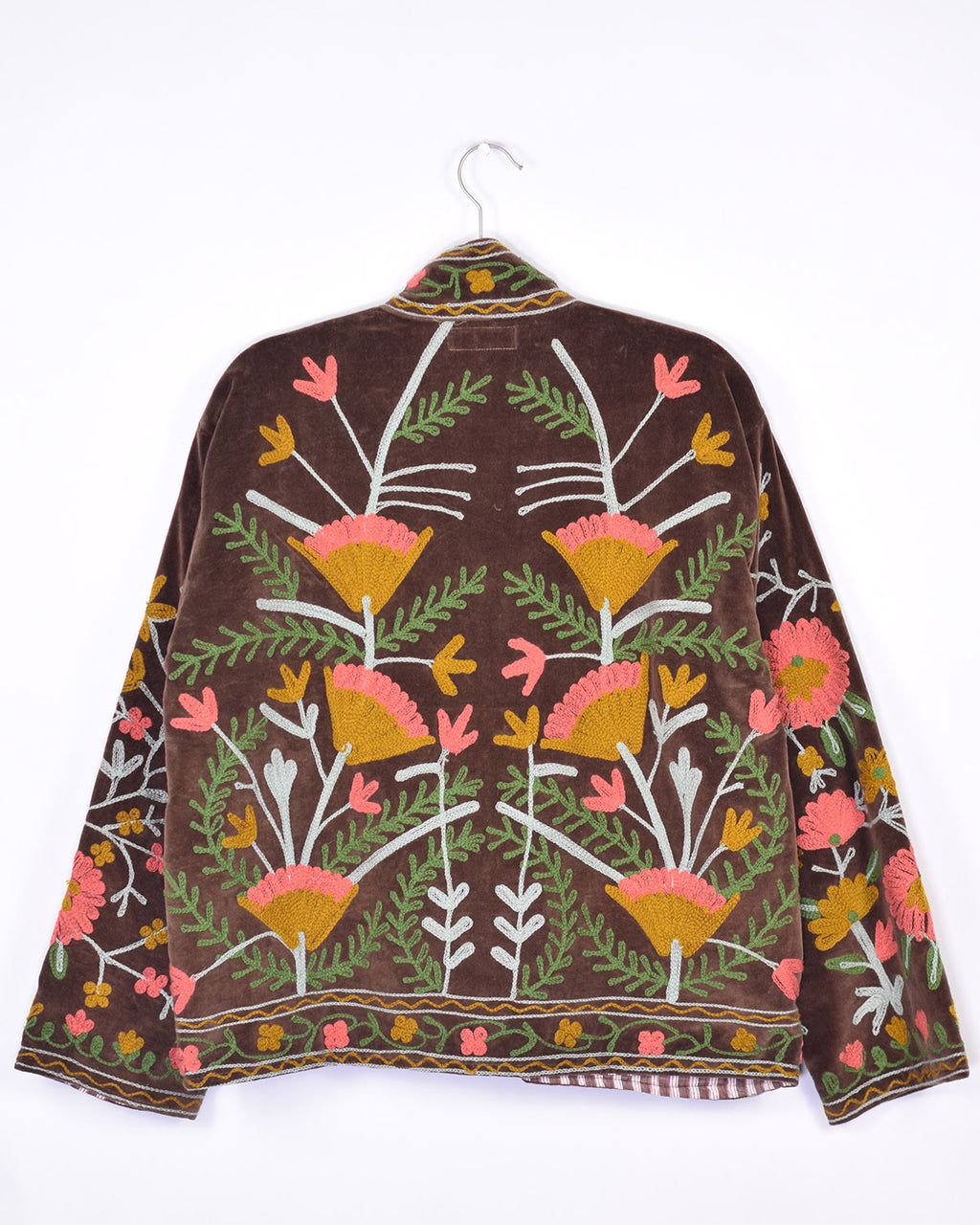 Boho Blooms Embroidered Velvet Jacket - 03 image 1