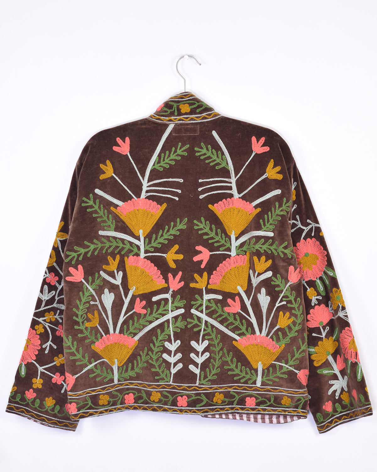 Boho Blooms Embroidered Velvet Jacket - 03 image 1