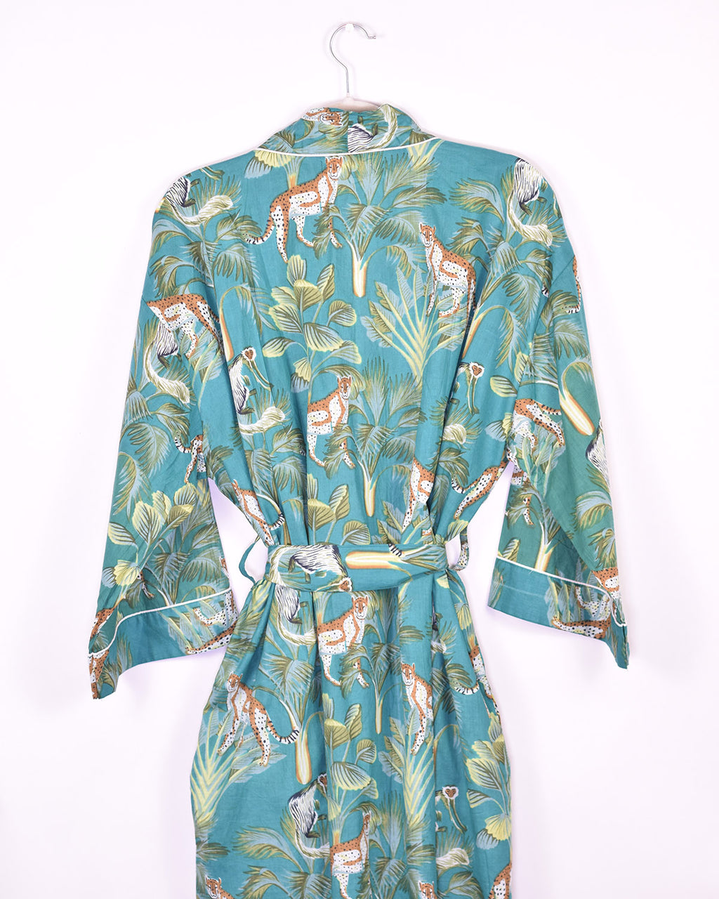 Lightweight Cotton Robe / Kimono - Monkey Forest image 7