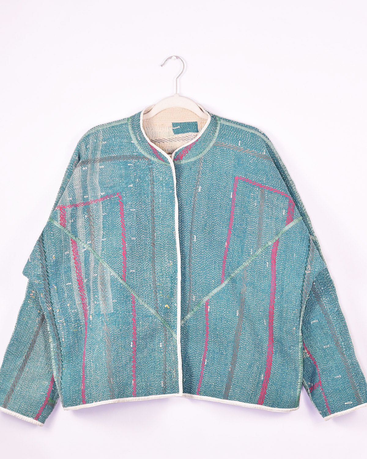 Charlie Quilted Reversible Patchwork Kantha Jacket - 09 image 0