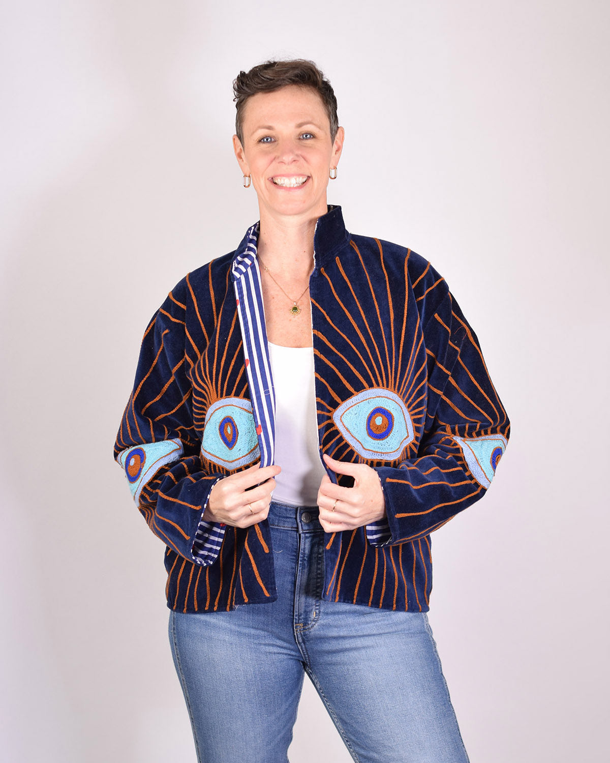Velvet Evil Eye Jacket - 06 image 0