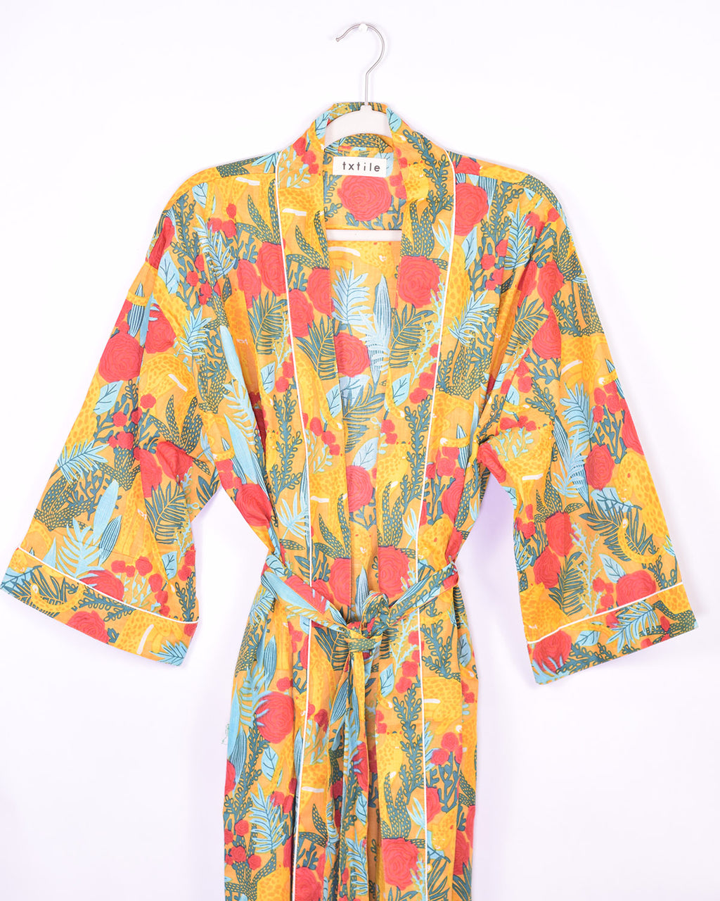 Lightweight Cotton Robe / Kimono - Morning Jungle image 3