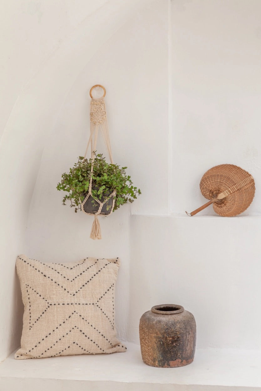 Kaia Hand-Stitched Organic Cotton Pillows image 2