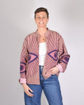 Lightweight Evil Eye Canvas Embroidered Jacket - 04 image 0