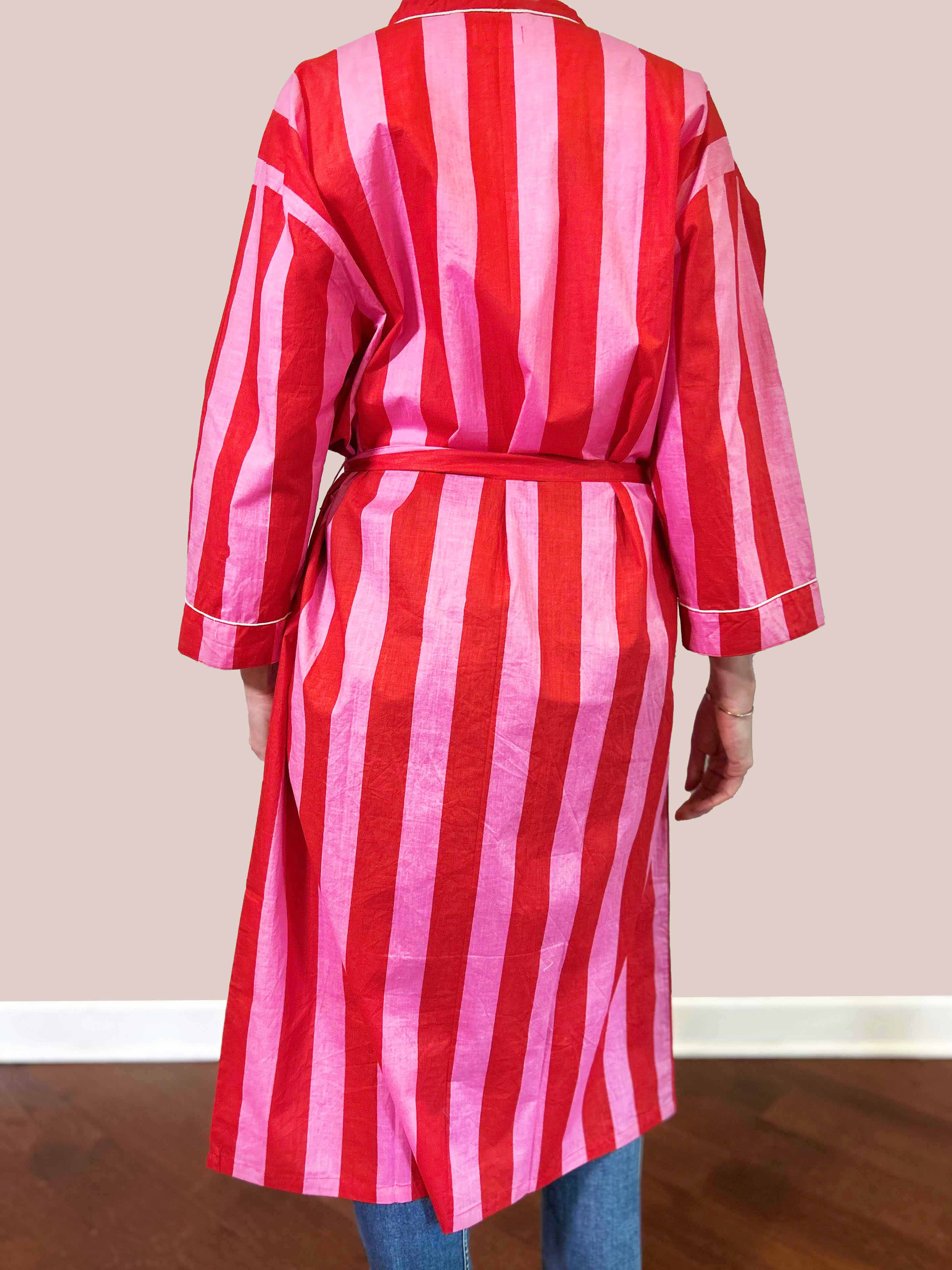 Lightweight Cotton Robe - Wild Poppy image 4