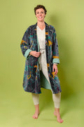Plush Velvet Unisex Robe - Midnight Safari image 0