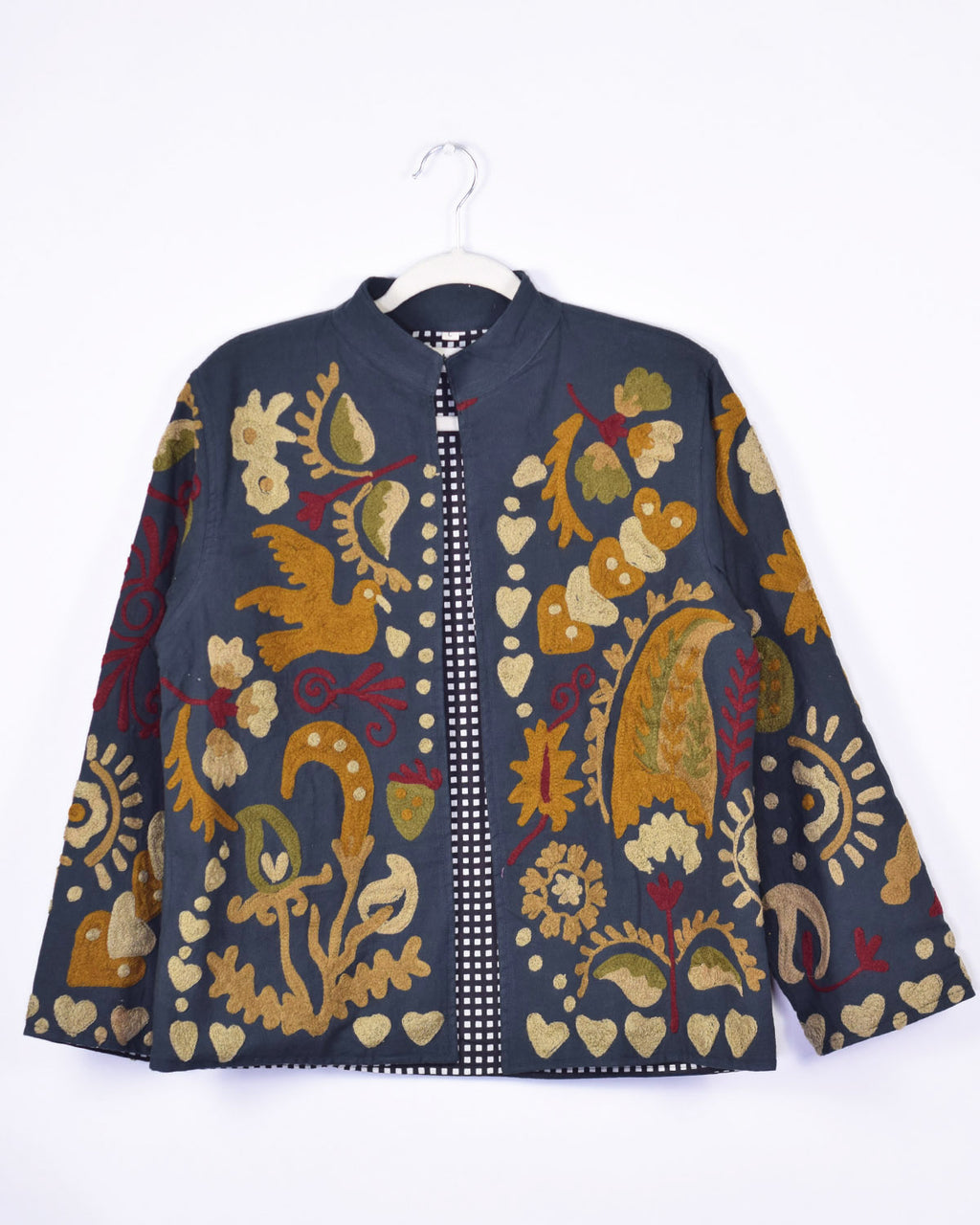 Suzani Embroidered Canvas Jacket/Cardigan - 09 image 0