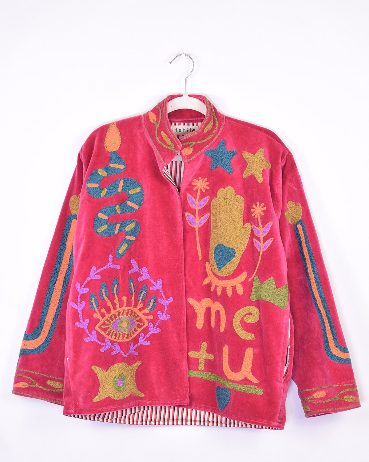 Me + You Embroidered Velvet Jacket - 02 image 0