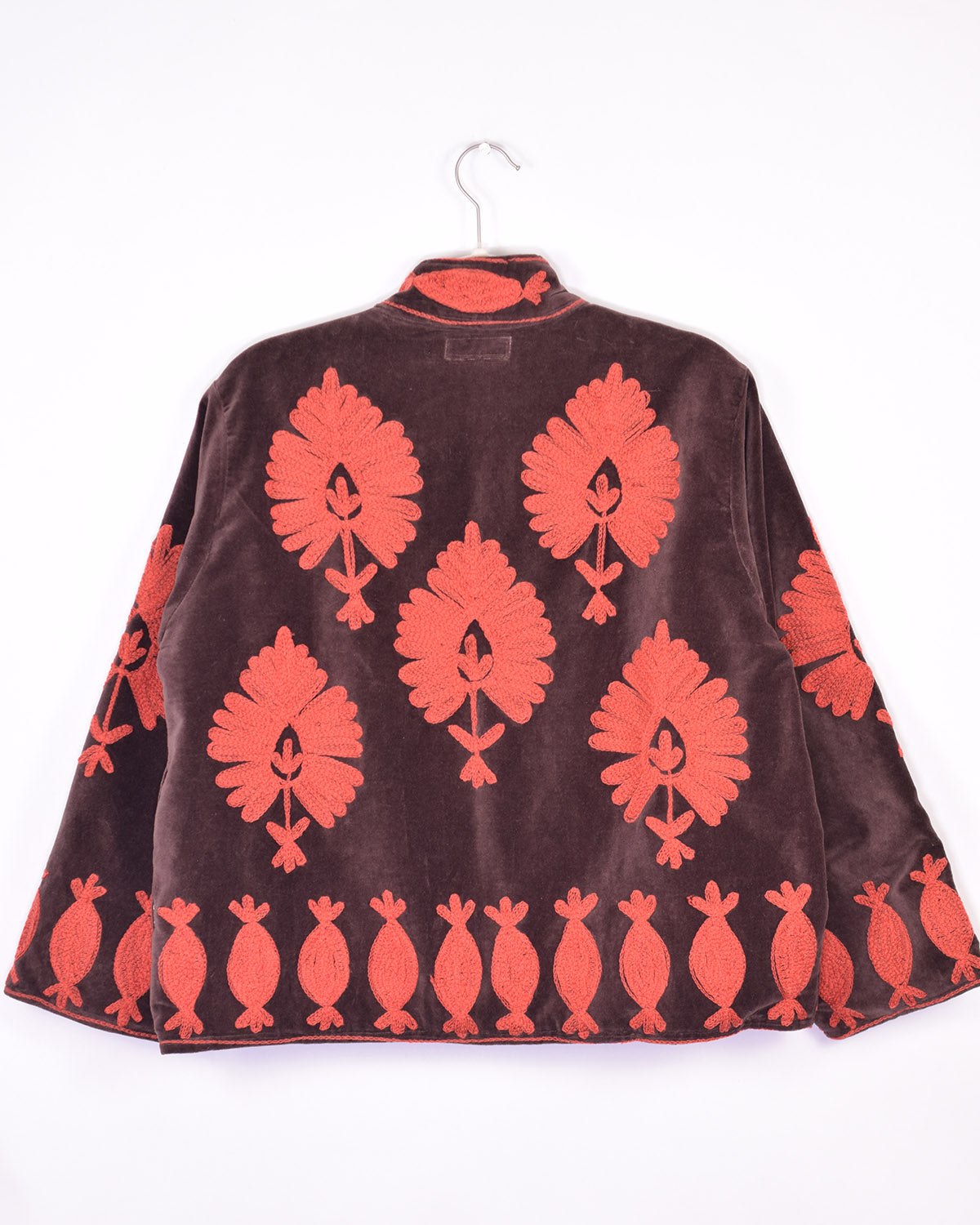 Embroidered Suzani Velvet Jacket - 07 image 1