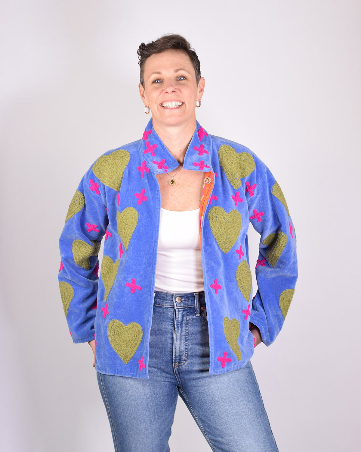 Adore Me Embroidered Velvet Jacket - 02 image 3