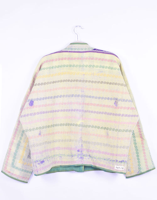 Charlie Quilted Reversible Patchwork Kantha Jacket - 07 image 1